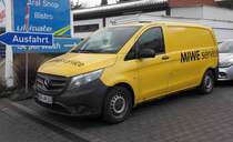 =MB Vito der Firma MIWE steht im Dezember 2017 auf einer Baustelle in Hünfeld