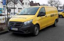 =MB Vito der Firma MIWE steht im Dezember 2017 auf einer Baustelle in Hünfeld