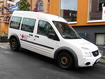 =Ford Tourneo Connect des DRK steht im Dezember 2017 in Hünfeld