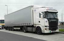 =Scania R500-Sattelzug rastet im November 2017 an der A3