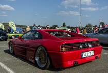 Getunter Ferrari 348 Rückansicht. Foto: Hungaroring Classic am 01.10.2017.