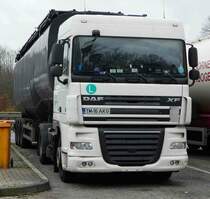 =DAF XF-Sattelzug rastet im November 2017 an der A3