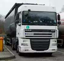 =DAF XF-Sattelzug rastet im November 2017 an der A3