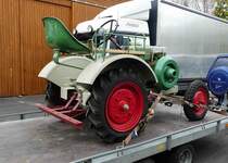 =unbekannter Traktor (vielleicht Kramer Allesschaffer), gesehen bei der Bulldogmesse in Alsfeld im Oktober 2017