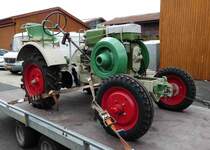 =unbekannter Traktor (vielleicht Kramer Allesschaffer), gesehen bei der Bulldogmesse in Alsfeld im Oktober 2017
