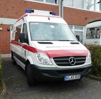 =MB Sprinter vom DRK-Kreisverband Alsfeld eingesetzt bei der Alsfelder Bulldogmesse im Oktober 2017