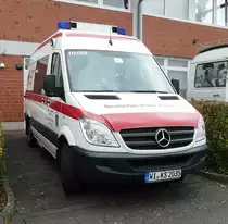 =MB Sprinter vom DRK-Kreisverband Alsfeld eingesetzt bei der Alsfelder Bulldogmesse im Oktober 2017