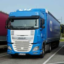 =DAF-Sattelzug von  CTJ  rastet im September 2017 an der A 5