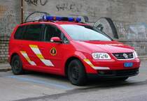 VW BE 3297 der Feuerwehr von Biel/Bienne am 25.12.2008 unterwegs in Biel/Bienne