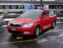 SBB - Skoda Octavia SO  103223 als Feuerwehrwagen in Olten am 09.12.2017