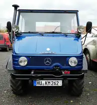 =Unimog, gesehen bei der Bulldogmesse in Alsfeld im Oktober 2017