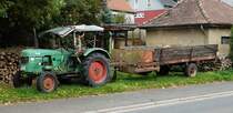=Deutz 2505 steht im Oktober 2017 in Schlitz