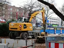 Liebherr 918 am 16.12.17 in Heidelberg
