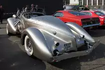 Ein Auburn Boattail Speedster auf dem Oldtimertreffen am Bikertreff Krefeld, 24.9.17