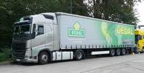 =Volvo-Sattelzug von der Spedition  dedal  rastet im September 2017 an der A 5