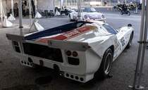 Lola T70 MK3 (Rückansicht), fotografiert auf der Hungaroring Classic am 01.10.2017.