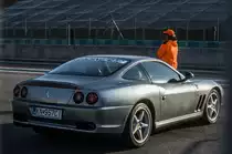 Ferrari 550 (Rückansicht), fotografiert auf der Hungaroring Classic am 01.10.2017.
