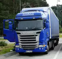 =Scania R 460-Sattelzug rastet im September 2017 an der A 5