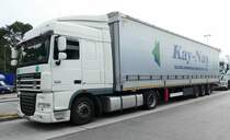 =DAF XF-Sattelzug rastet im September 2017 an der A 5