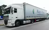 =DAF XF-Sattelzug rastet im September 2017 an der A 5