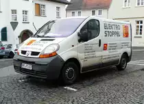 =Renault Trafic der Firma Elektro-STOPPEL steht im Dezember 2017 in Fritzlar