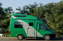 Wohnwagen auf Fiat Ducato Basis, fotografiert am 01.10.2017