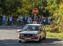 Fiat 131 Mirafiori auf der Mecsek Rallye Historic Europameisterschaft am 13.10.2017