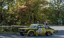 Opel kadett C Coupé auf der Mecsek Rallye Historic Europameisterschaft am 13.10.2017