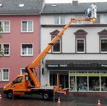 =MB Sprinter als Arbeitsbühnenfahrzeug im Dezember in Hünfeld