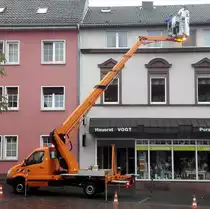 =MB Sprinter als Arbeitsbühnenfahrzeug im Dezember in Hünfeld
