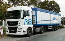 =MAN-Sattelzug von  AB  rastet im September 2017 an der A 5