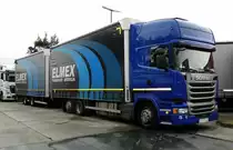 =Scania R450-Hängerzug rastet im September 2017 an der A 5