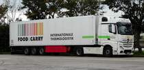 =MB Actros-Sattelzug von  FOOD & CARRY  rastet im September 2017 an der A 5