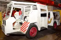 Ein Untertagefahrzeug im Deutschen Bergbaumuseum Bochum (Februar 2012)