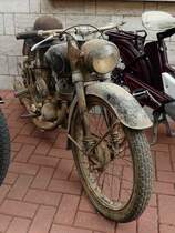 =MZ als Scheunenfund, gesehen beim Ortsjubiläum von Spahl im Juni 2017