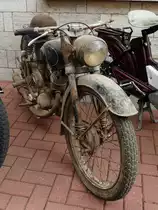 =MZ als Scheunenfund, gesehen beim Ortsjubiläum von Spahl im Juni 2017