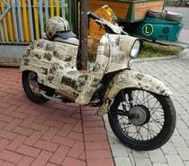 =Simson Schwalbe, gesehen beim Ortsjubiläum von Spahl im Juni 2017