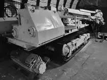 Ein Sprengloch-Bohrfahrzeug im Deutschen Bergbaumuseum Bochum (Februar 2012)