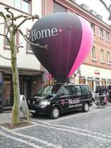 VW T5 als Werbefahrzeug von T-mobile am 29.01.09 in 36088 H�nfeld anl. der Neuer�ffnung der Firma Telekommunikation Klamt