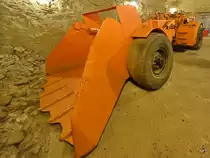 Der Schaufellader der Firma Joy im Deutschen Bergbaumuseum Bochum (Februar 2012)