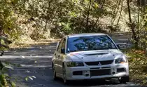 Mitsubishi Lancer Evo IX auf der Mecsek Rallye OB am 15.10.2017.