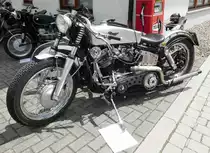 =Harley Davidson Duo Glide, Bj. 1960, gesehen beim Ortsjubiläum von Spahl im Juni 2017