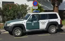 Nissan Patrol GR, Fahrzeug der Guardia Civil. Zur Überwachung des Lanzarote Maraton am 09.12.17.