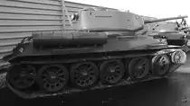 Ein Kampfpanzer T-34/85 im Auto- und Technikmuseum Sinsheim. (Januar 2007)