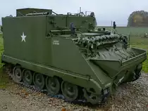 Ein Gefechtsstandpanzer M577 im Grenzmuseum Schifflersgrund. (Bad Sooden-Allendorf, November 2016)