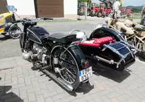 =BMW mit Steib-Seitenwagen, ausgestellt beim Ortsjubiläum von Spahl im Juni 2017