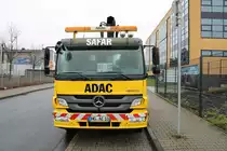 ADAC/Safar Mercedes Benz Atego Abschleppfahrzeug am 06.01.18 in Frankfurt am Main Preungesheim