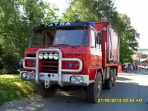 Tatra 3 Achser mit Spezial Aufbau Bild habe ich in Hasselfelde am 27.05.2012 gemacht.