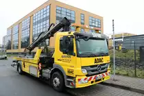 ADAC/Safar Mercedes Benz Atego Abschleppfahrzeug am 06.01.18 in Frankfurt am Main Preungesheim
