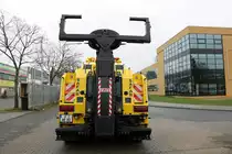 ADACTruckService/Safar MAN TGX V8 (EMPL Bison) Aschleppfahrzeug für LKW und Busse am 06.01.18 in Frankfurt Preungesheim. Dieses Foto entstand bei einen vereinbarten Fototermin